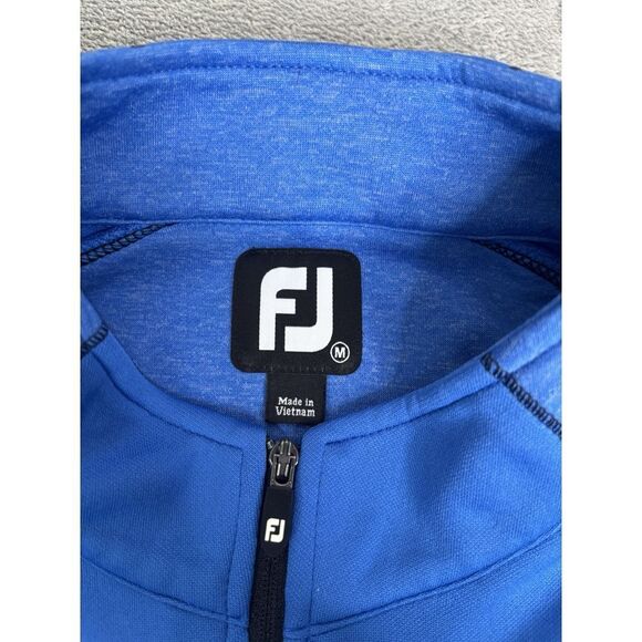 FootJoy 1/4 Zip Golf Pullover Jacket Men's Size Medium Blue - Picture 6 of 11
